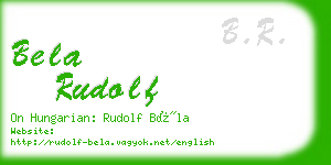 bela rudolf business card